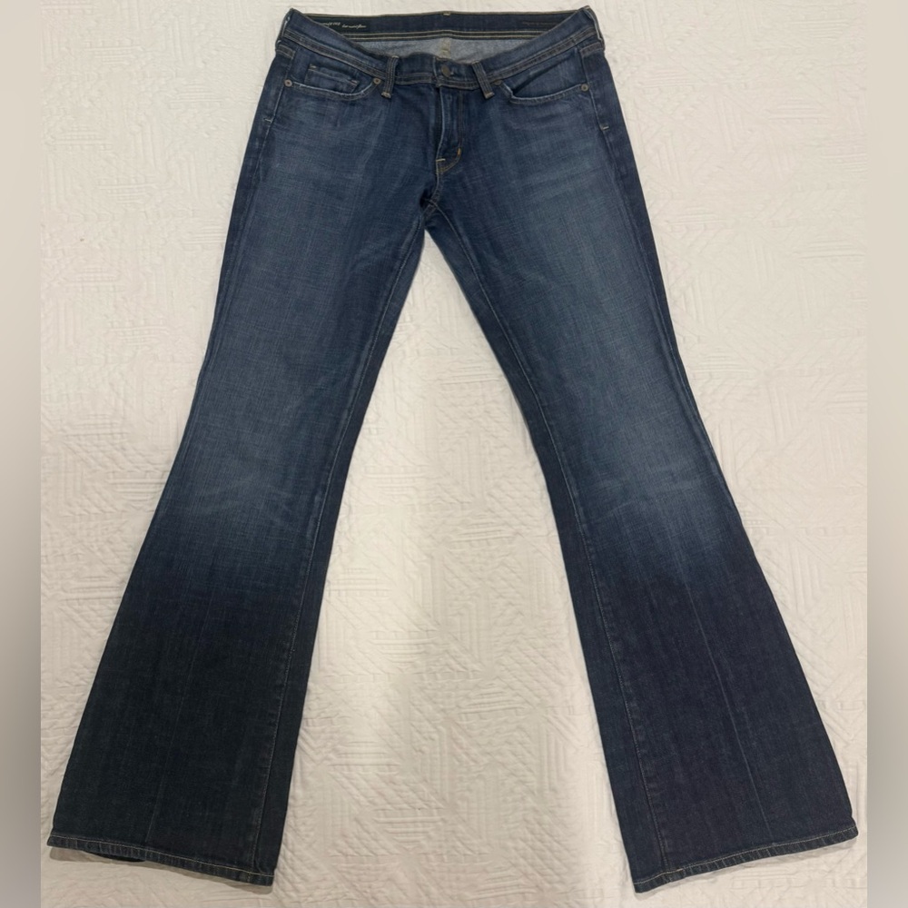 Citizens of Humanity Women's Ingrid Dark Blue Flare Stretch Jeans